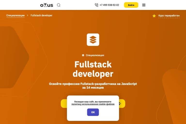 Otus: курс «Fullstack developer»